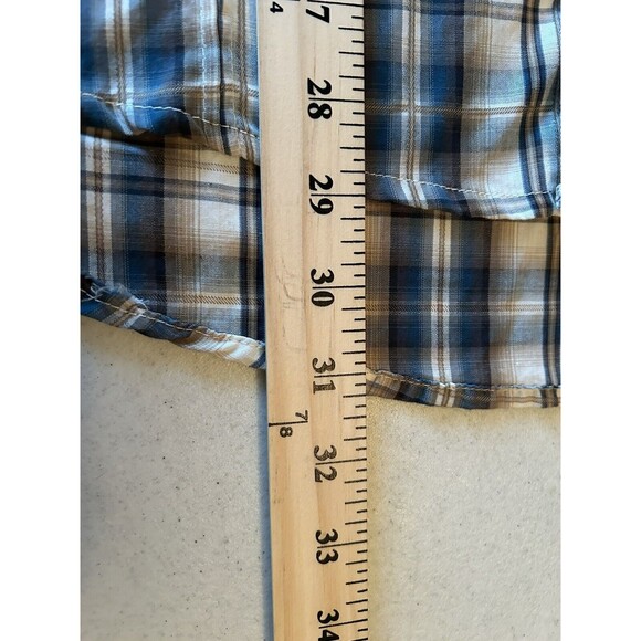 Wrangler Pearl Snap Western Shirt Mens Large Long Sleeve Plaid - Picture 6 of 7